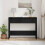 VidaXL vidaXL Console Table Black Oak 100 x 35 x 76.5 cm Engineered Wood 1