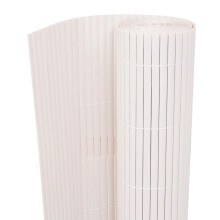 vidaXL Gartenzaun Weiß 150 x 300 cm PVC