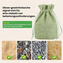 Bolsas de Peso Portátiles para Gazebos y Uso Al Aire Libre, Cuerdas Elásticas para Sujeción Segura de Carpas, Cortinas y Manteles