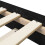 VidaXL vidaXL Bed Frame Black Oak 80 x 200 cm Engineered Wood 5