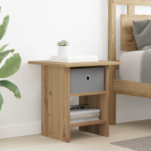 vidaXL Bedside Table Artisan Oak 41 x 40 x 45 cm Engineered Wood
