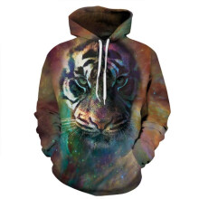 (Style G,L)Fashion Men Women 3d Lion Graphic Print Hoodie Sweatshirt Pullover Coat Top
