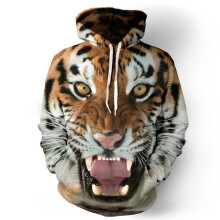 (Style I,M)Fashion Men Women 3d Lion Graphic Print Hoodie Sweatshirt Pullover Coat Top