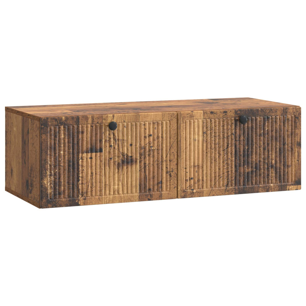 Vidaxl Wall-Mounted Tv Cabinet Wall-Mounted Old Wood 98 X 41 X 30 Cm