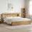 VidaXL vidaXL Headboard Cabinet with Storage Artisan Oak Engineered Wood 7