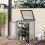 3-Tier Wood Greenhouse w/ Shelf - Dark Grey 2