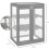 3-Tier Wood Greenhouse w/ Shelf - Dark Grey 3