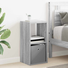 vidaXL Bedside Table Grey Sonoma 30.5 x 27 x 59.5 cm Engineered Wood