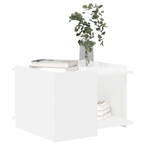 VidaXL vidaXL Coffee Table White 50.5 x 50 x 33 cm Engineered Wood 2
