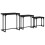 VidaXL vidaXL Nesting Coffee Table 3 pcs Black oak Engineered wood 5