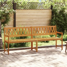 vidaXL Outdoor Bench Natural 220 x 55.5 x 90 cm Solid Acacia Wood