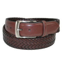 Danbury Men's Comfort Stretch 35 mm Leather Braided Belt