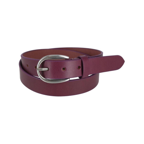 CTM Women's Adjustable Smooth Leather Dress Belt 2