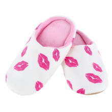 CTM Women's Lipstick Kiss Slippers