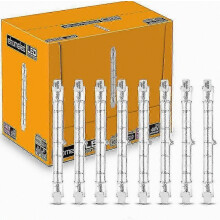 Set van 6 R7s 118mm 230W dimbare halogeenlampen, warm wit schijnwerplicht voor beveiliging en tuinverlichting.