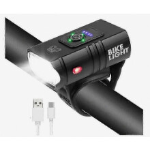 2000 Lumen USB-wiederaufladbarer Fahrradscheinwerfer, IPX wasserdicht, superhelles Fahrradlicht für Nachtfahrten