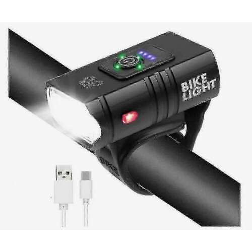 Επαναφορτιζόμενος προβολέας ποδηλάτου USB 2000 Lumen, αδιάβροχος IPX, εξαιρετικά φω