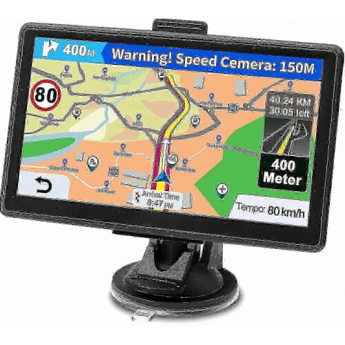 GPS πλοηγός αυτοκινήτου 2025, οθόνη 7 ιντσών, δωρεάν ενημερώσεις χαρτών εφ' όρου