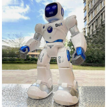 Robot intelligente per bambini, grande robot interattivo programmabile RC con controllo vocale, controllo tramite app e programmazione