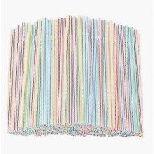 100 Pieces Disposable Plastic Boba Milk Tea Drinking Straws for Beverage Use, Clear, Durable, Wide Bore