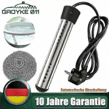 Elektrischer Badewannenheizer mit Tauchsieder 3000 W für Pool- und Spa-Heizung, Schnellheizender Edelstahl