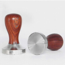 Prensa de café V4 de 49,7 mm con resorte, herramienta para baristas con almohadilla antideslizante para máquinas de espresso, prensa de