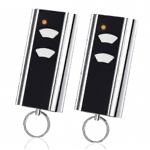 Garage Door Opener Handheld Transmitter Remote Control Replacement Part 433 MHz 2-Button Compact Design
