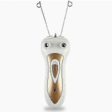 Elektrischer Epilierer für Damen und Herren, Haarentferner für Körper, Gesicht, Beine und Hals mit Baumwollfaden und Make-up-Set