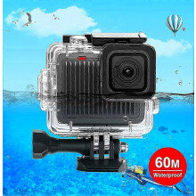 Αδιάβροχη θήκη προστασίας για GoPro Hero 4K 2024, βάθος 60 μέτρων, με αγκράφα στήριξης