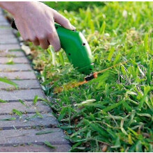 Handheld Mini Cordless Electric Lawn Mower and Garden Trimmer for Small Areas, Lightweight Battery Powered Grass Cutter