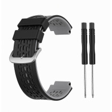 Strap Athsholáthair Silicone Comhoiriúnach le haghaidh Garmin Approach S2 S4 Faire Gailf GPS, Banda Láimhe Spóirt Marthanach, Dubh, Inc