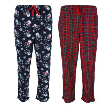 Fruit of the Loom Men's Holiday Fleece Pyjama Pant (Pack of 2)