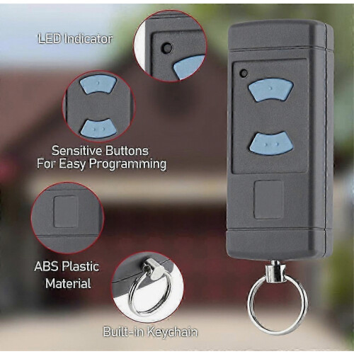 2 Pack Garage Door Remote Handheld Transmitter Replacement for HSE2-868, HS4-868, HSM4-868 Promatic Systems 2