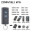 2 Pack Garage Door Remote Handheld Transmitter Replacement for HSE2-868, HS4-868, HSM4-868 Promatic Systems 5