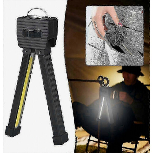 Upgraded Gym Posing Lamp, 7-Level Dimmable LED Work Light, Magnetic Hanging Hook Camping Flashlight, USB-C Rechargeable 1