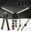Upgraded Gym Posing Lamp, 7-Level Dimmable LED Work Light, Magnetic Hanging Hook Camping Flashlight, USB-C Rechargeable 5