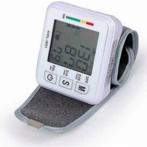 Blood Pressure Monitor with Adjustable Bracelet, Large LCD Display, Memory Function for Home Use 2