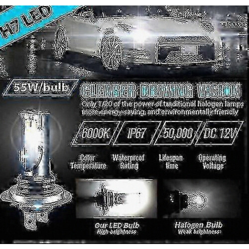 Κιτ λαμπτήρων προβολέων LED 4x H7 για αντικατάσταση μεγάλης και χαμηλής σκάλας 2