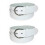 CTM Womens 35 mm Wide Basic Bridle Belt Twin Pack 4