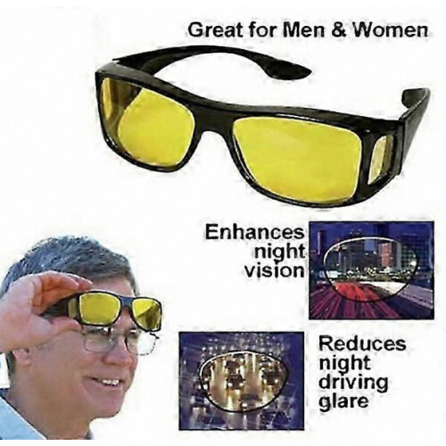 Γυαλιά ηλίου οδήγησης νυχτερινής όρασης Unisex HD, με σχεδιασμό περιτυλίγματος γ 1