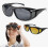 Γυαλιά ηλίου οδήγησης νυχτερινής όρασης Unisex HD, με σχεδιασμό περιτυλίγματος γ 4