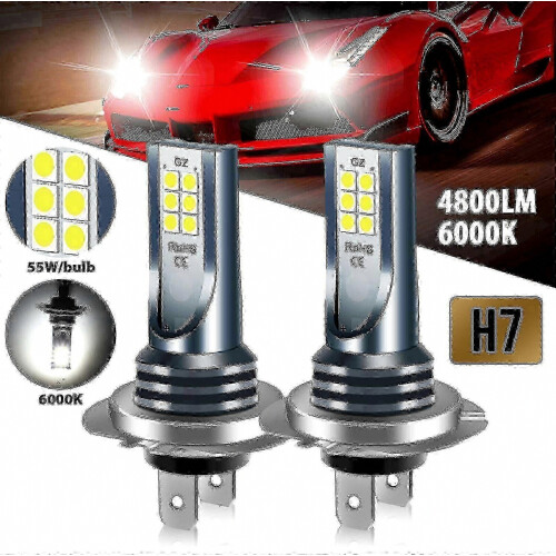 H7 LED Headlight Bulb Conversion Kit, 4-Pack High and Low Beam Combo for Automotive Lighting Upgrade 1