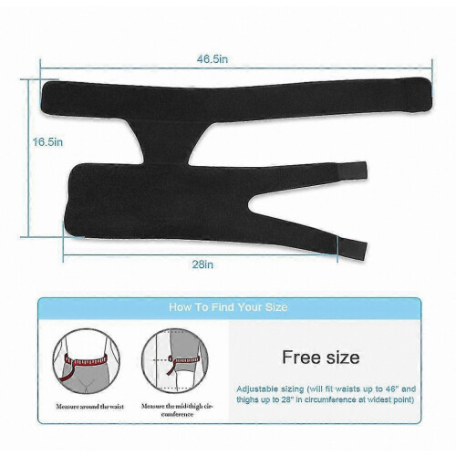 Groin Hip Brace Compression Support Wrap for Sciatica, Pulled Muscles and Nerve Pain Relief, Adjustable Strap for Men an 1