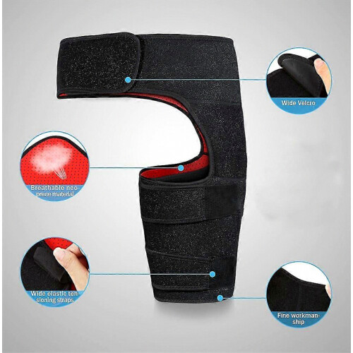 Groin Hip Brace Compression Support Wrap for Sciatica, Pulled Muscles and Nerve Pain Relief, Adjustable Strap for Men an 2