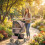 PawHut Brown Pet Stroller with Reflective Strips 2