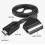 Cavo da HDMI a SCART da 1 m, per connessione video diretta e conversione tra TV e decoder. 2