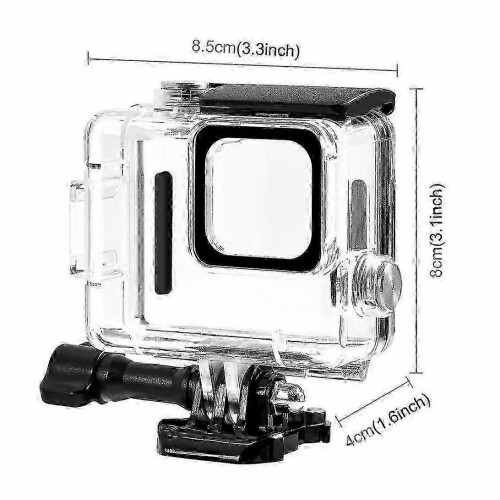 Αδιάβροχη θήκη προστασίας για GoPro Hero 4K 2024, βάθος 60 μέτρων, με αγκράφα στήριξης 2
