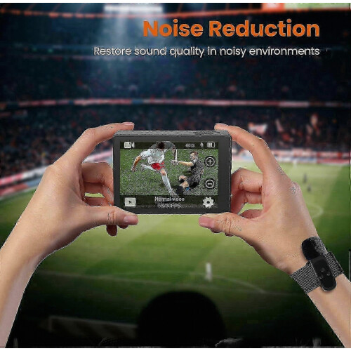 5K Action Camera 30FPS Waterproof for Snorkeling, Audio Video Recording, EIS Stabilization, Wireless Microphone 2