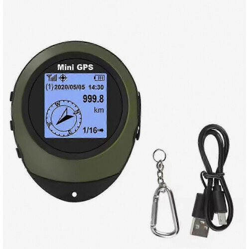 Φορητός πλοηγός GPS υψηλής ακρίβειας με συντεταγμένες, πυξίδα και υψόμετρο για 2