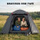 Outsunny 3000mm Waterproof Camping Tent, 2 Doors 4